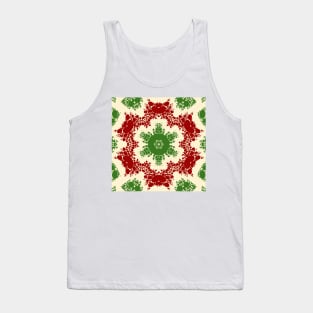 Christmas Dot Mandala Tank Top